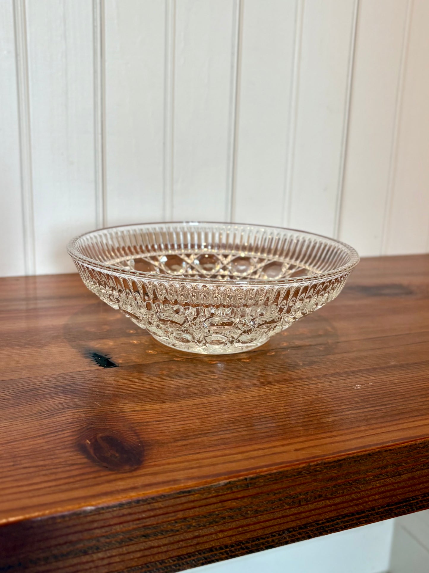 Vintage Glass Button Bowl