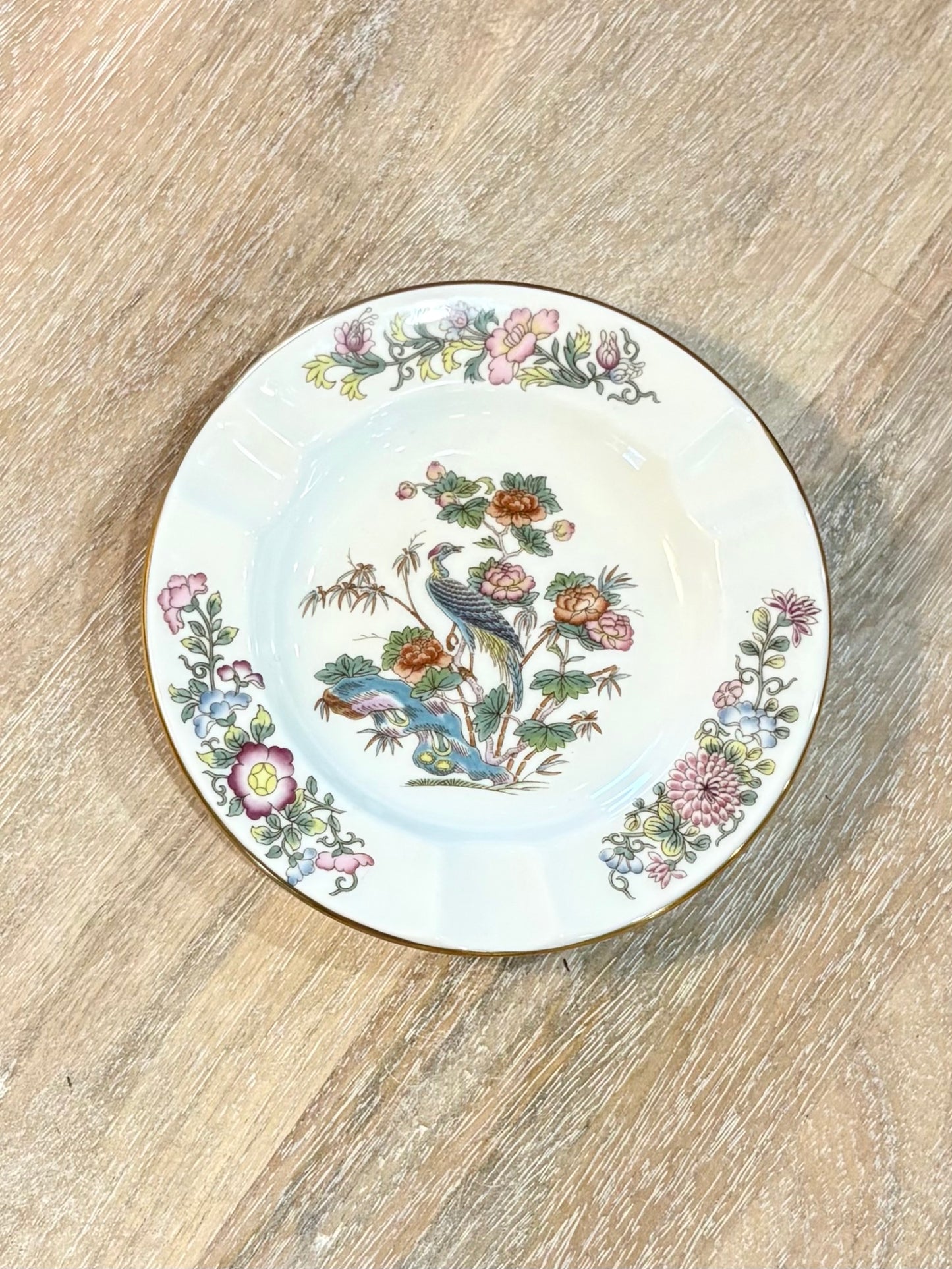 Vintage Wedgwood "Kutani Crane" Ash Tray 4.5"