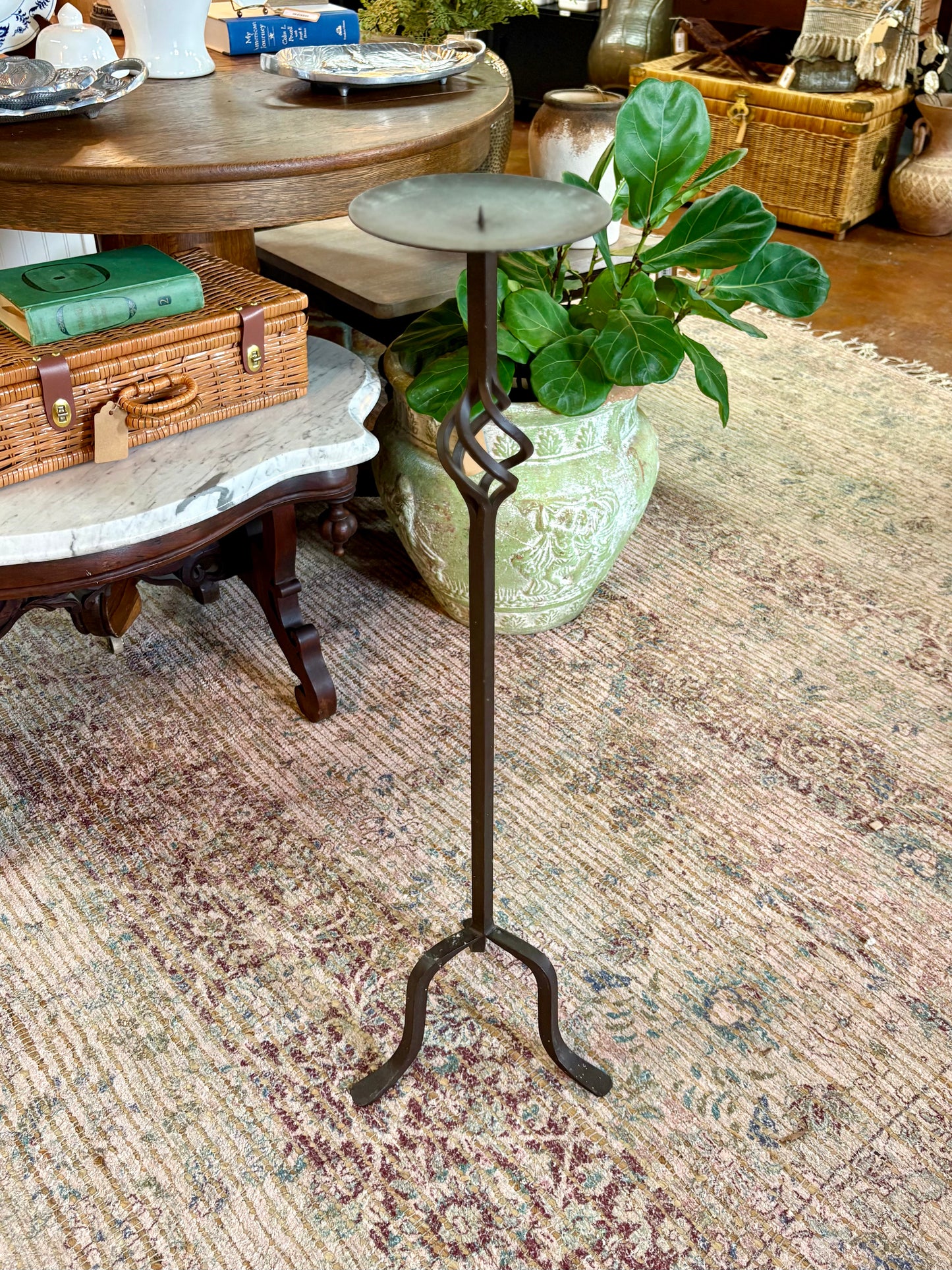 Wrought Iron Candleholder