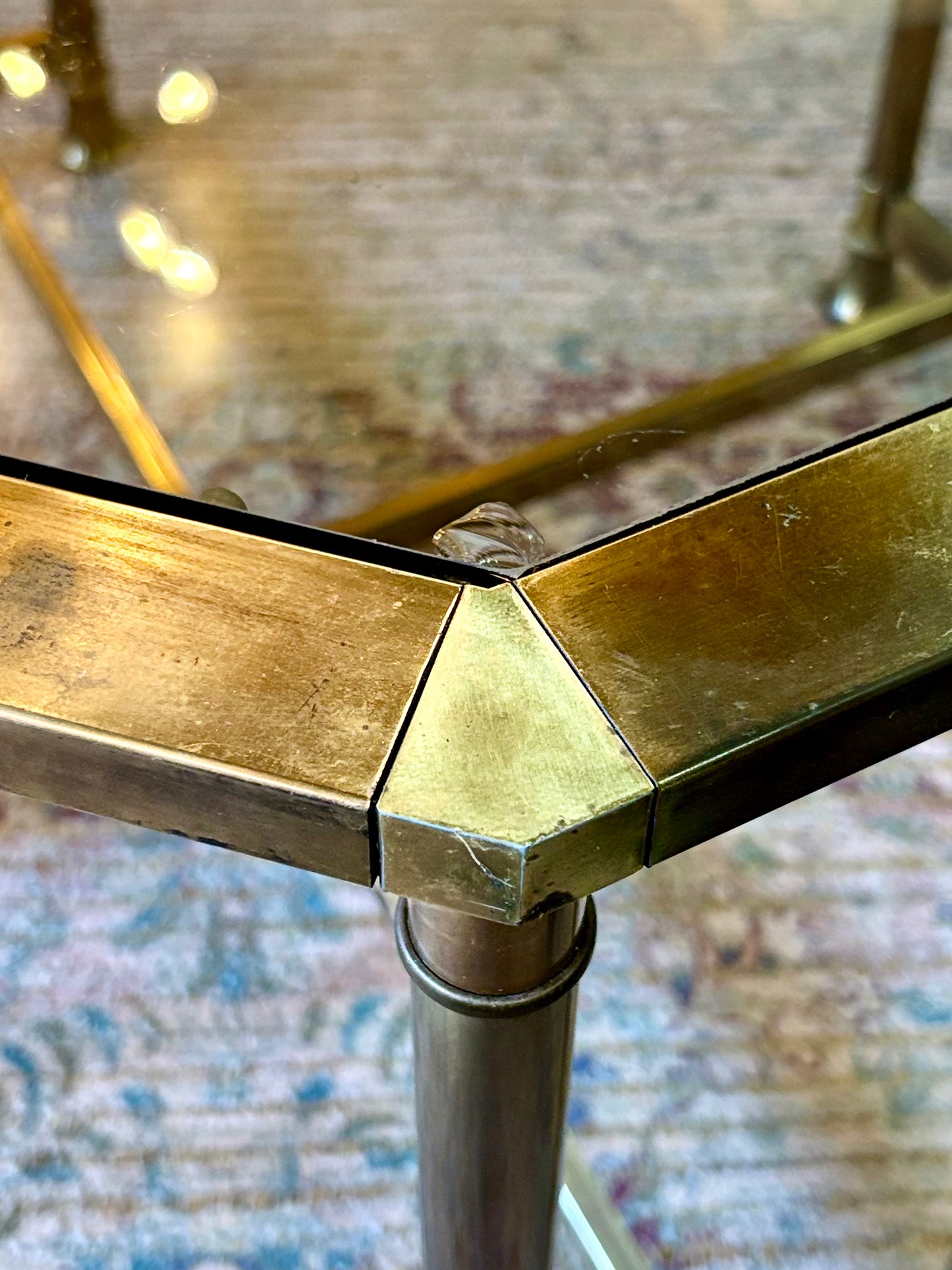 Brass & Glass Coffee Table