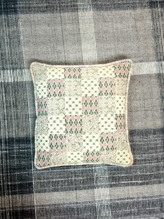 Vintage Patchwork Design Throw Pillow