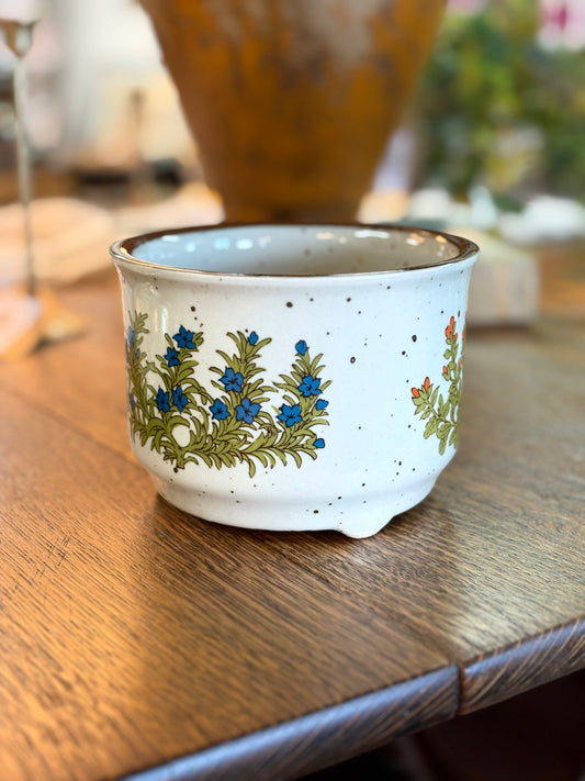 Vintage Footed Stoneware Planter