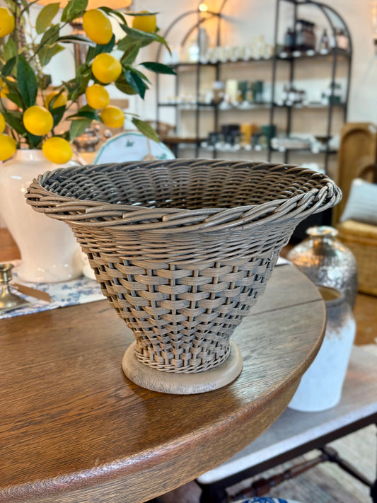 Vintage Woven Urn Planter