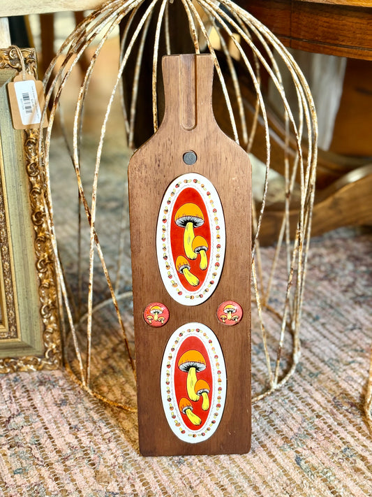 Vintage 70's Mushroom Charcuterie Board