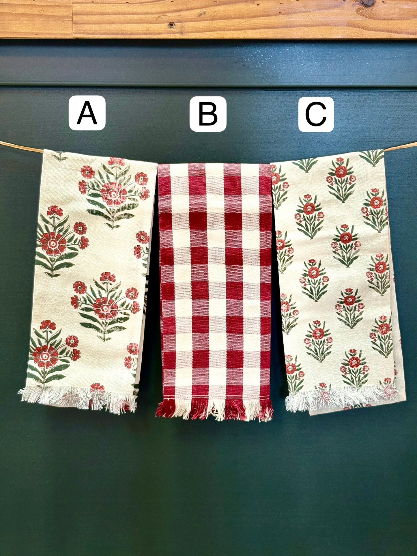 Vintage Inspired Christmas Tea Towel