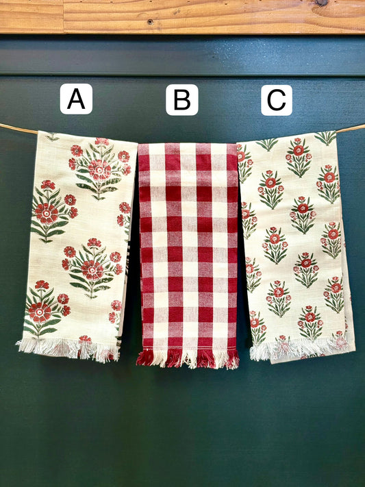 Vintage Inspired Christmas Tea Towel