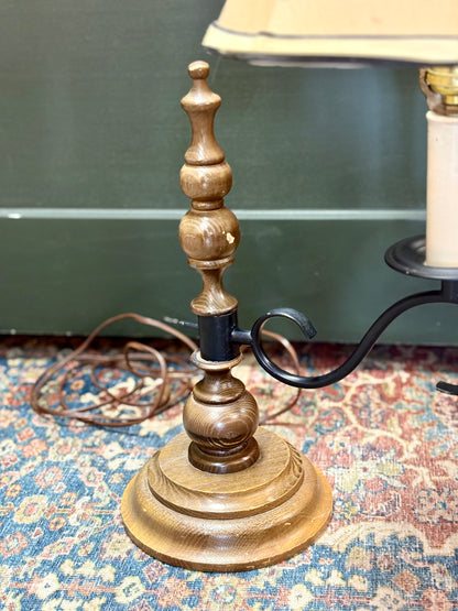 Vintage Wooden Base Desk Lamp