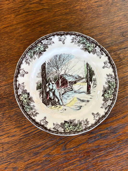 “The Friendly Village” by Johnson Bros Bread Plate
