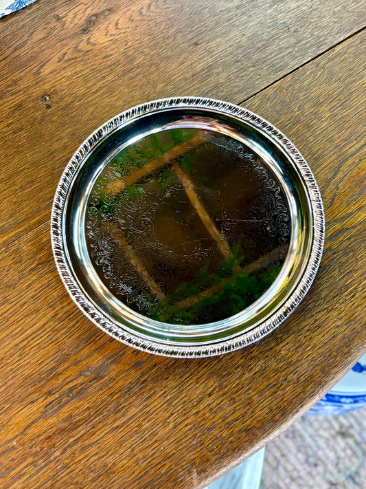 Vintage Norex Round Etched Plate