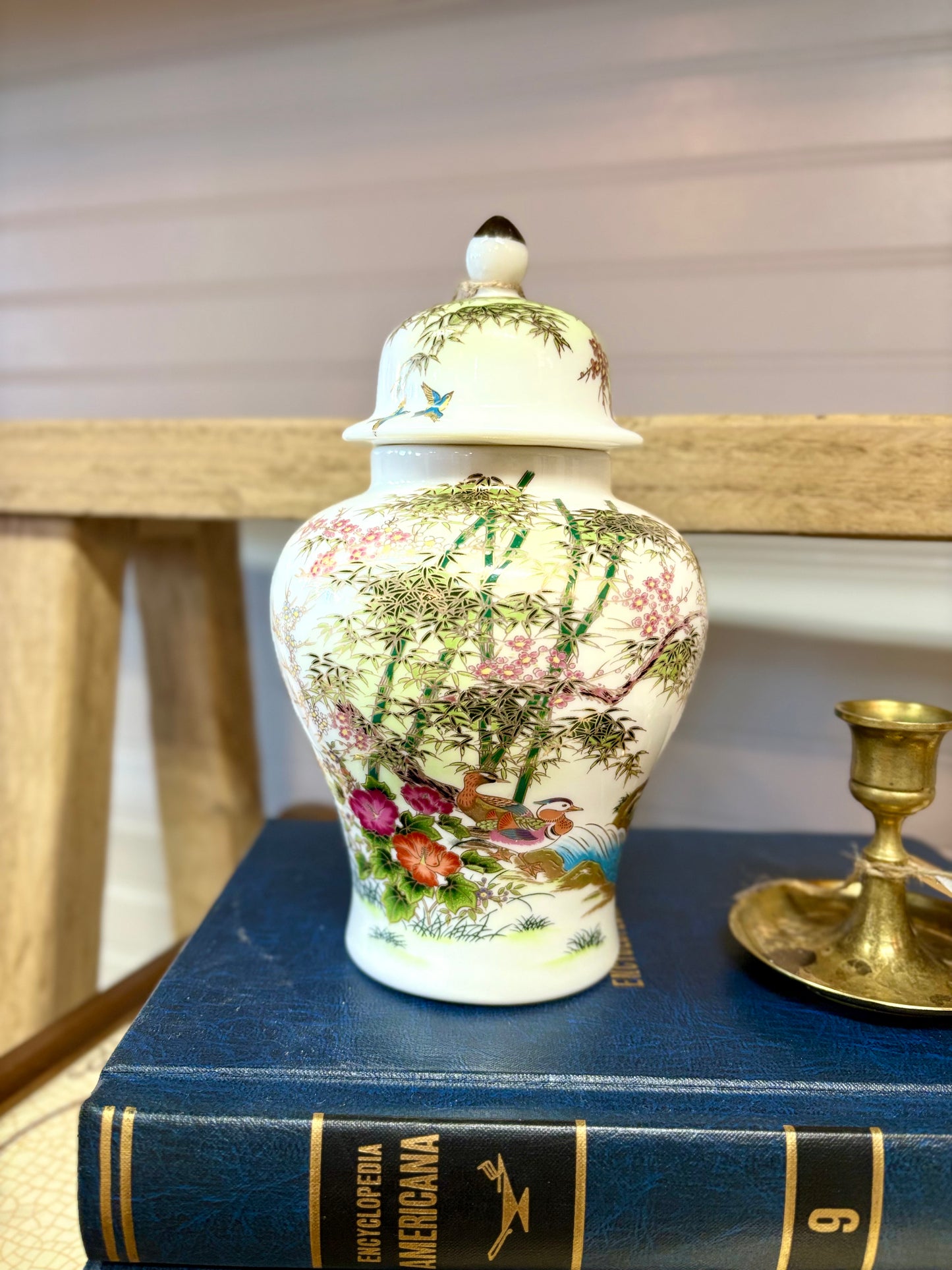 Vintage Japanese Ginger Jar