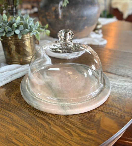 Cloche with Marble Base