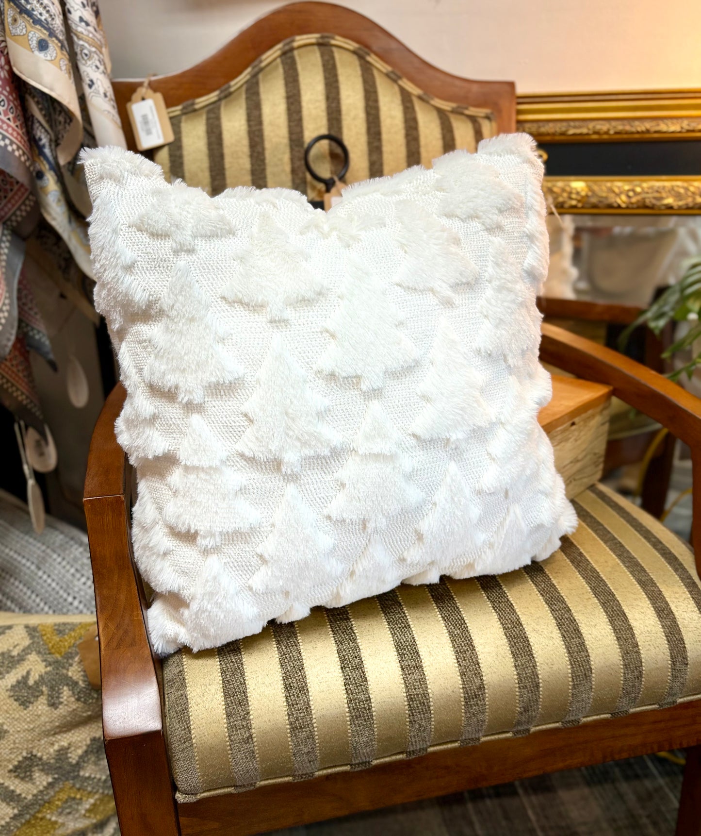 White Christmas Tree Pillow Cover