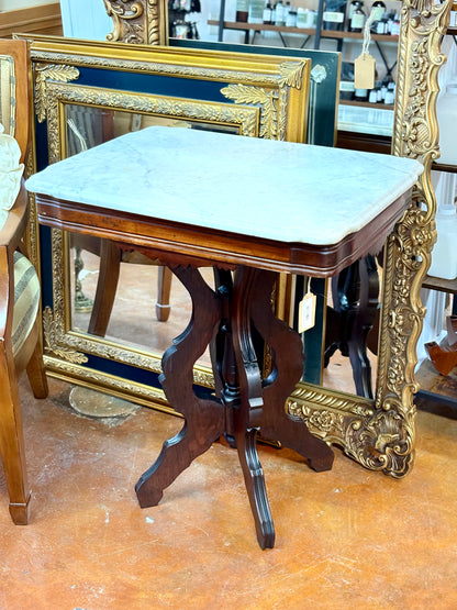 Vintage Marble Top Rectangular Table