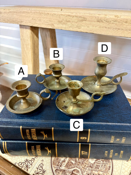 Vintage Brass Chamberstick