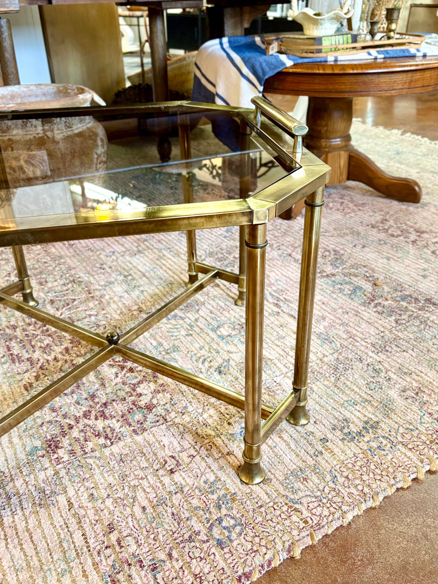 Brass & Glass Coffee Table