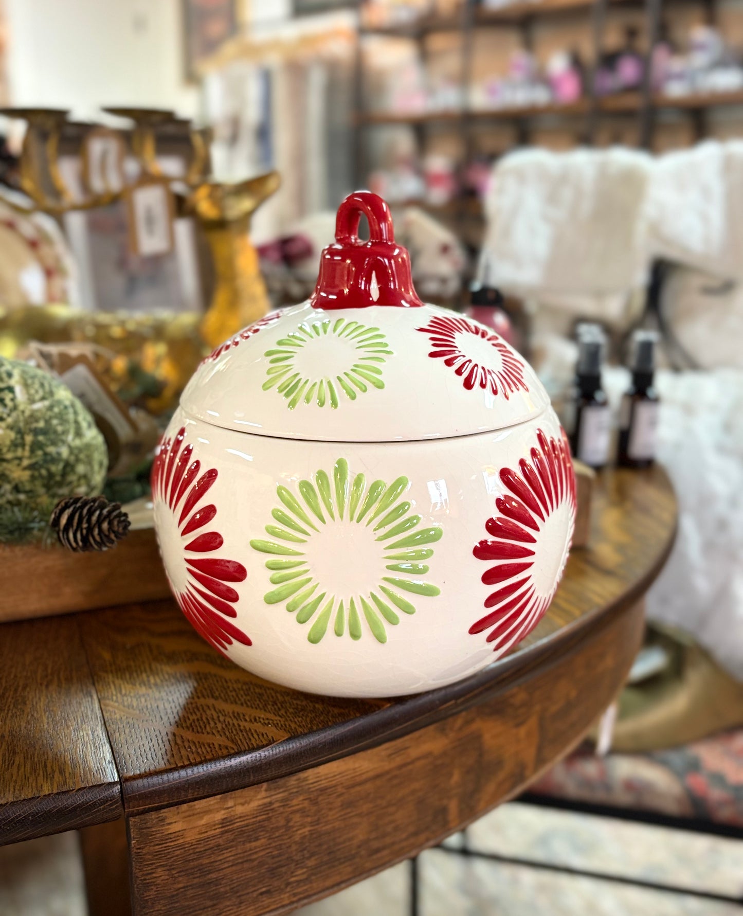 Christmas Ornament Cookie Jar
