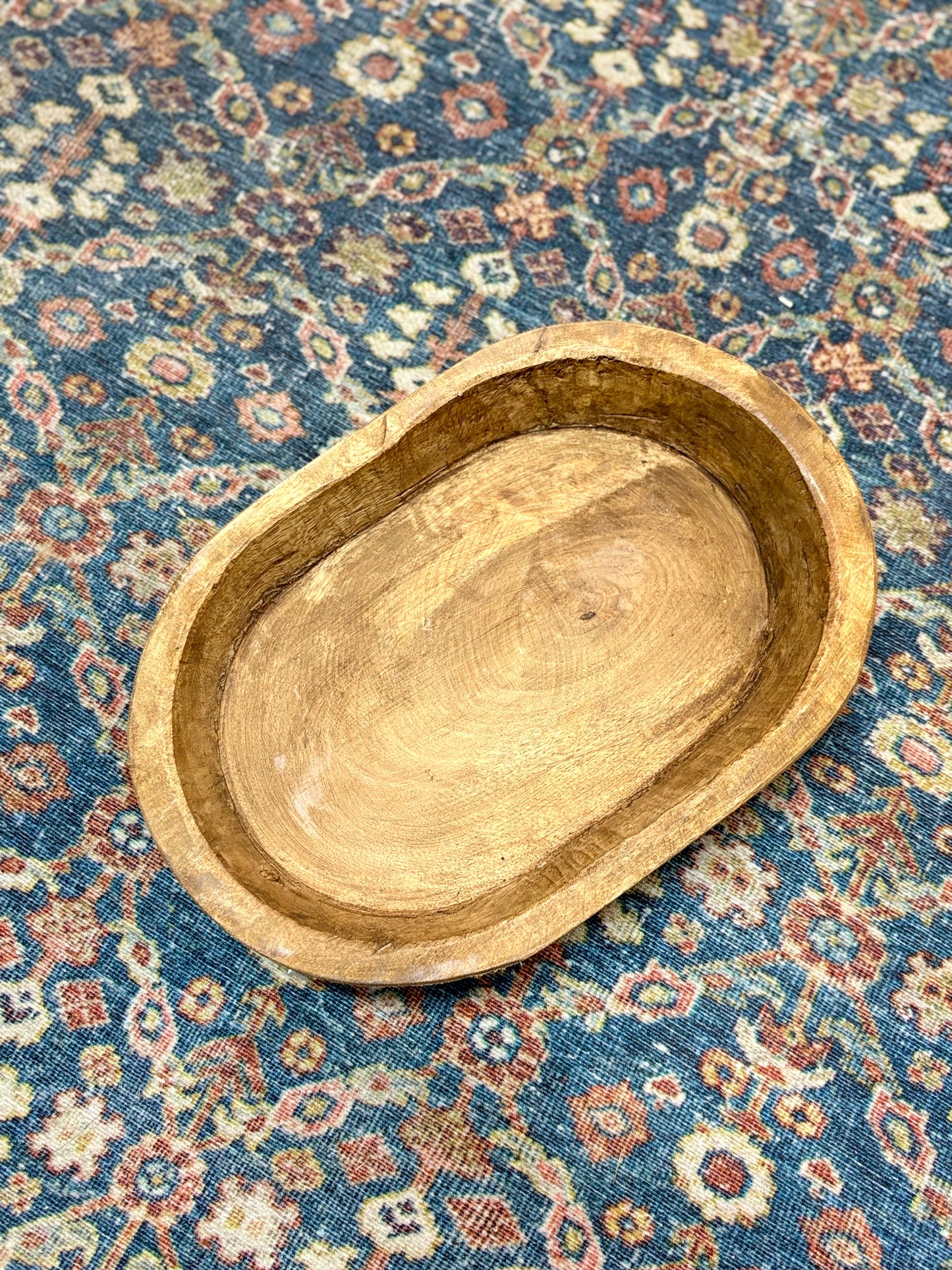 Wooden Dough Bowl Tray