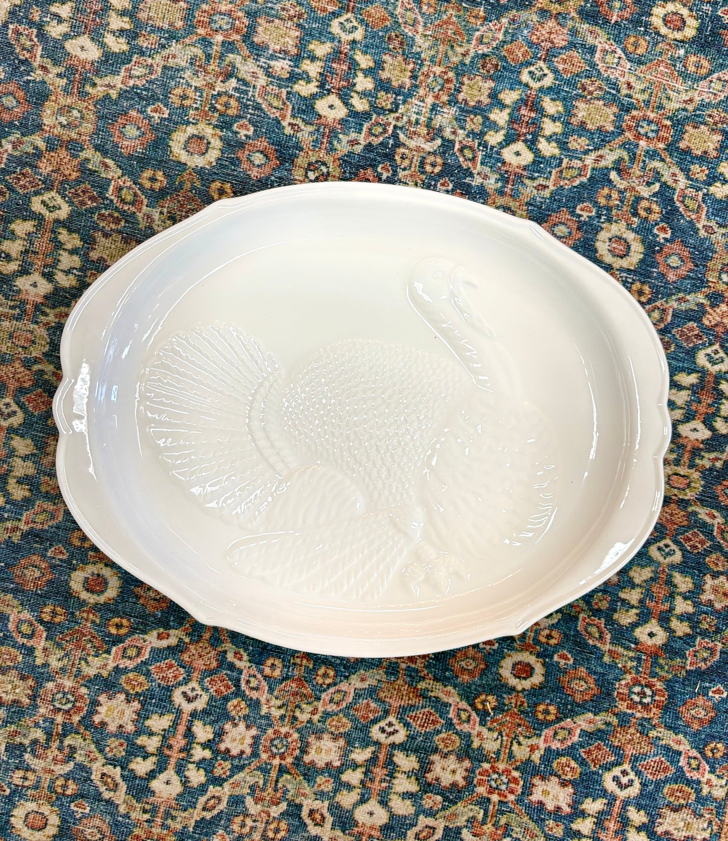 Vintage Whitter Ceramic Turkey Platter