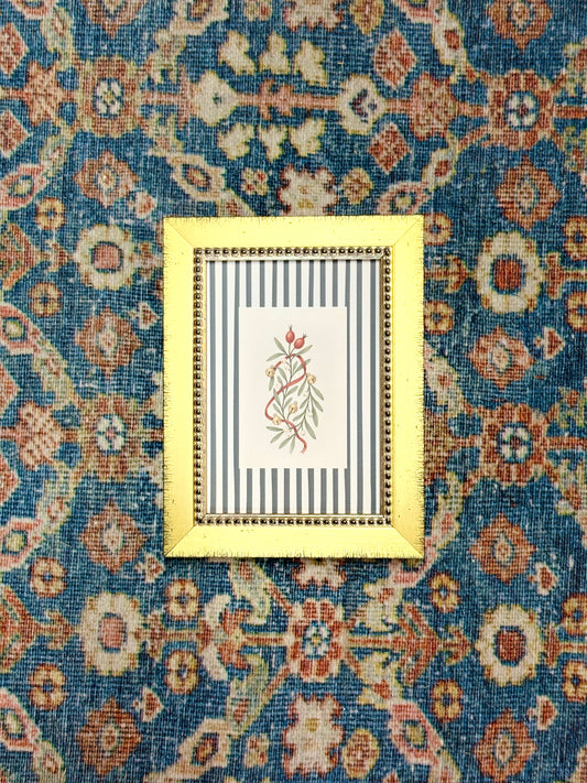 Holly Bells on Stripes