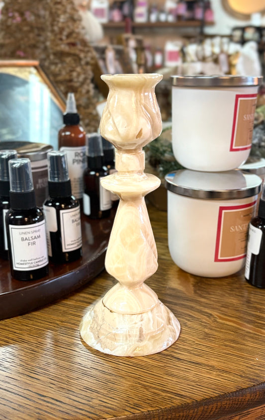 Vintage Onyx Candleholder