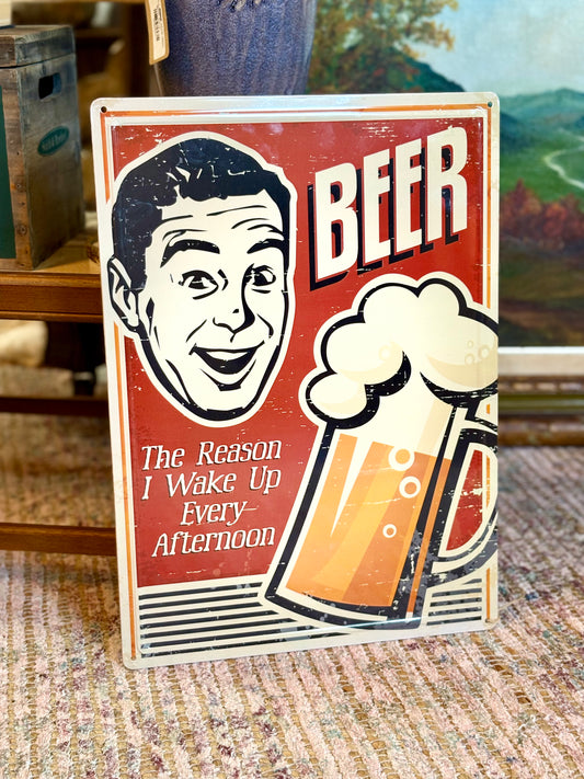 Metal Beer Sign