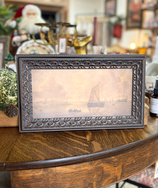 Seascape Town Framed Art