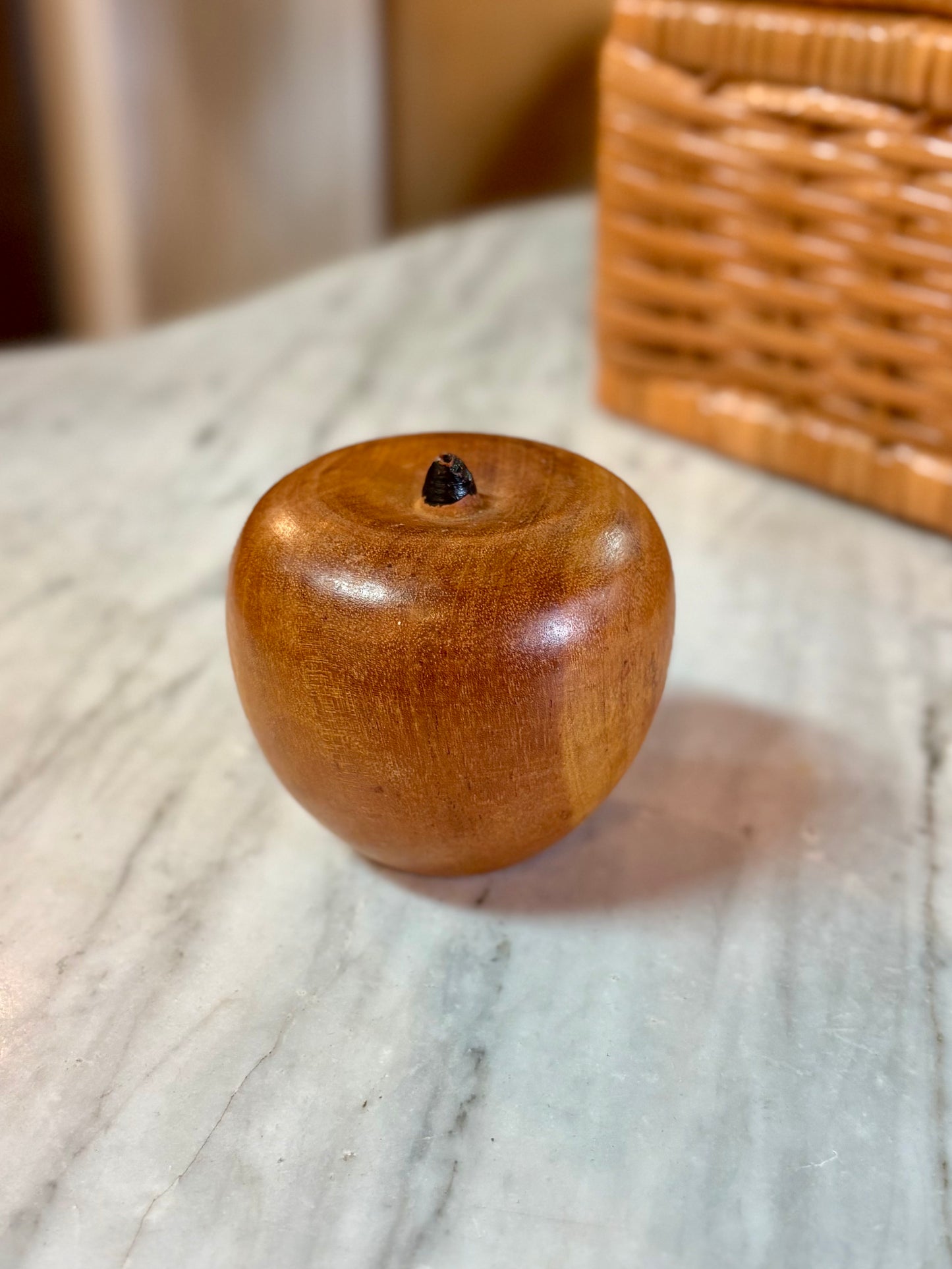 Vintage Natural Wooden Apple