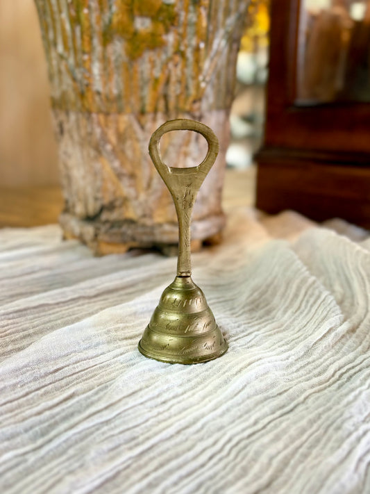 Vintage Brass Bell with Bottle Opener Handle