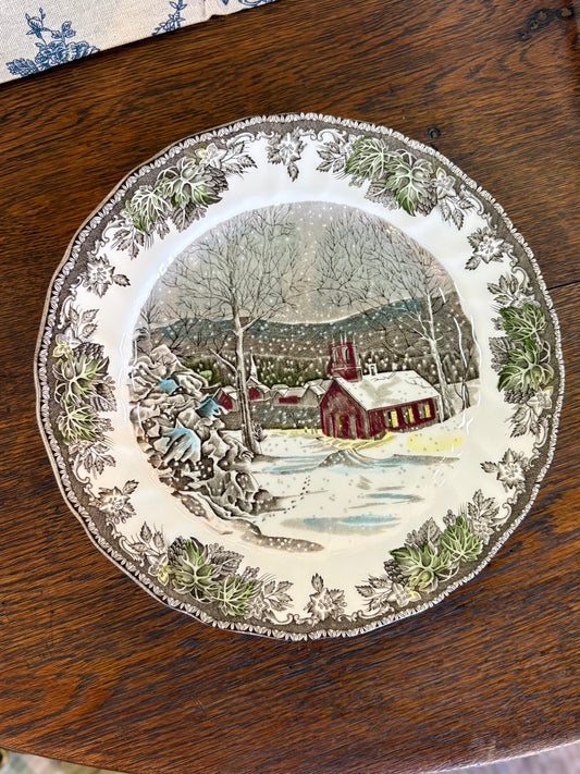“The Friendly Village” by Johnson Bros Dinner Plate