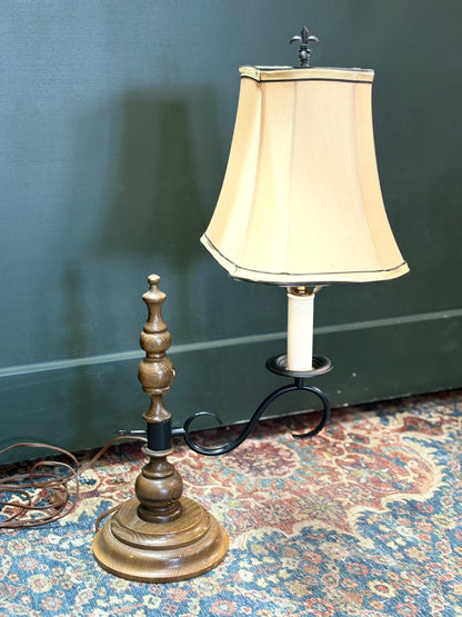 Vintage Wooden Base Desk Lamp