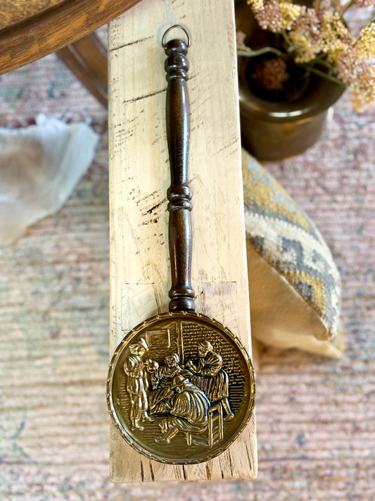 Vintage Copper Hanging Matchstick Holder
