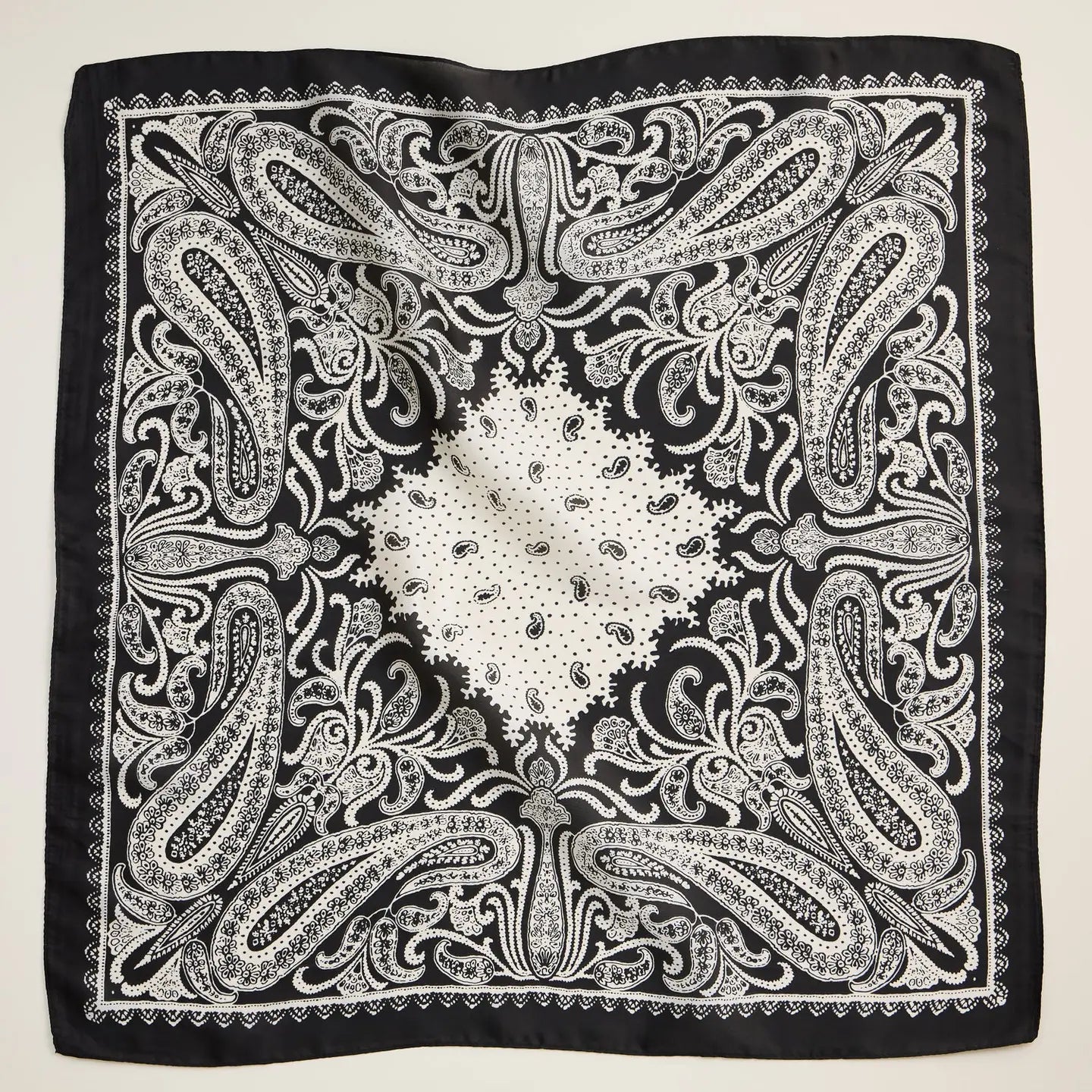 Black Paisley Scarf