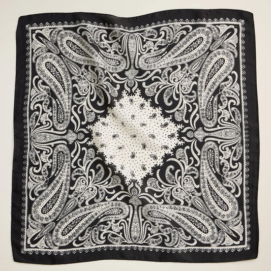 Black Paisley Scarf