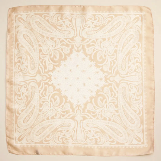Beige Paisley Scarf