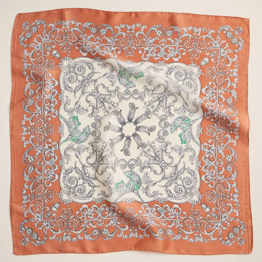 Rose Baroque Print Scarf