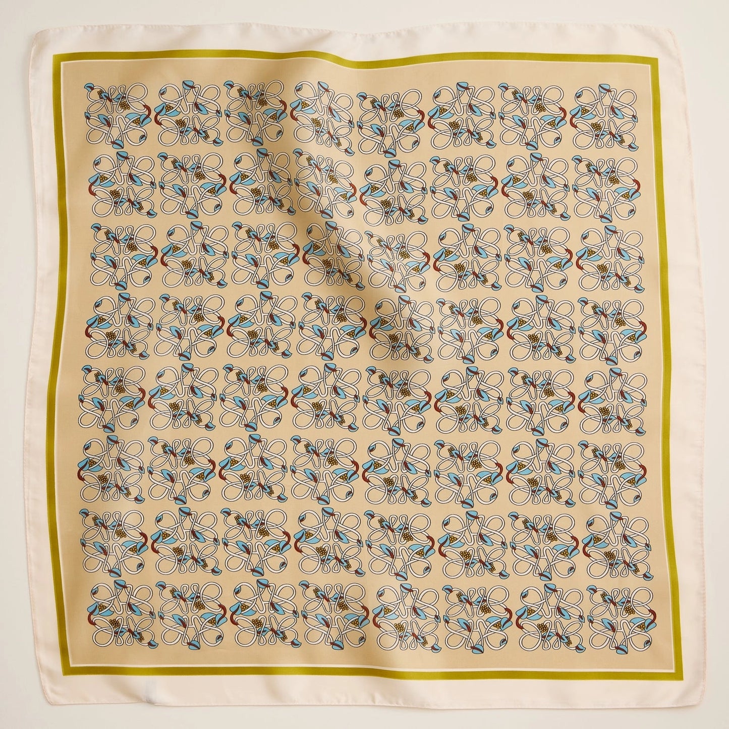 Beige Geometric Pattern Scarf