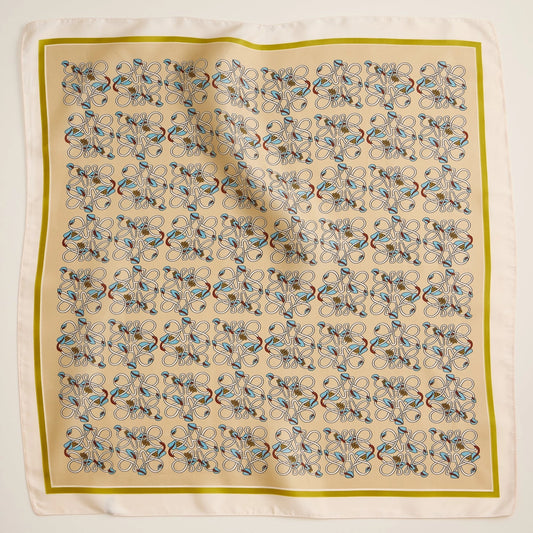Beige Geometric Pattern Scarf