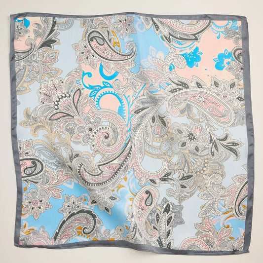 Pink Paisley Floral Scarf